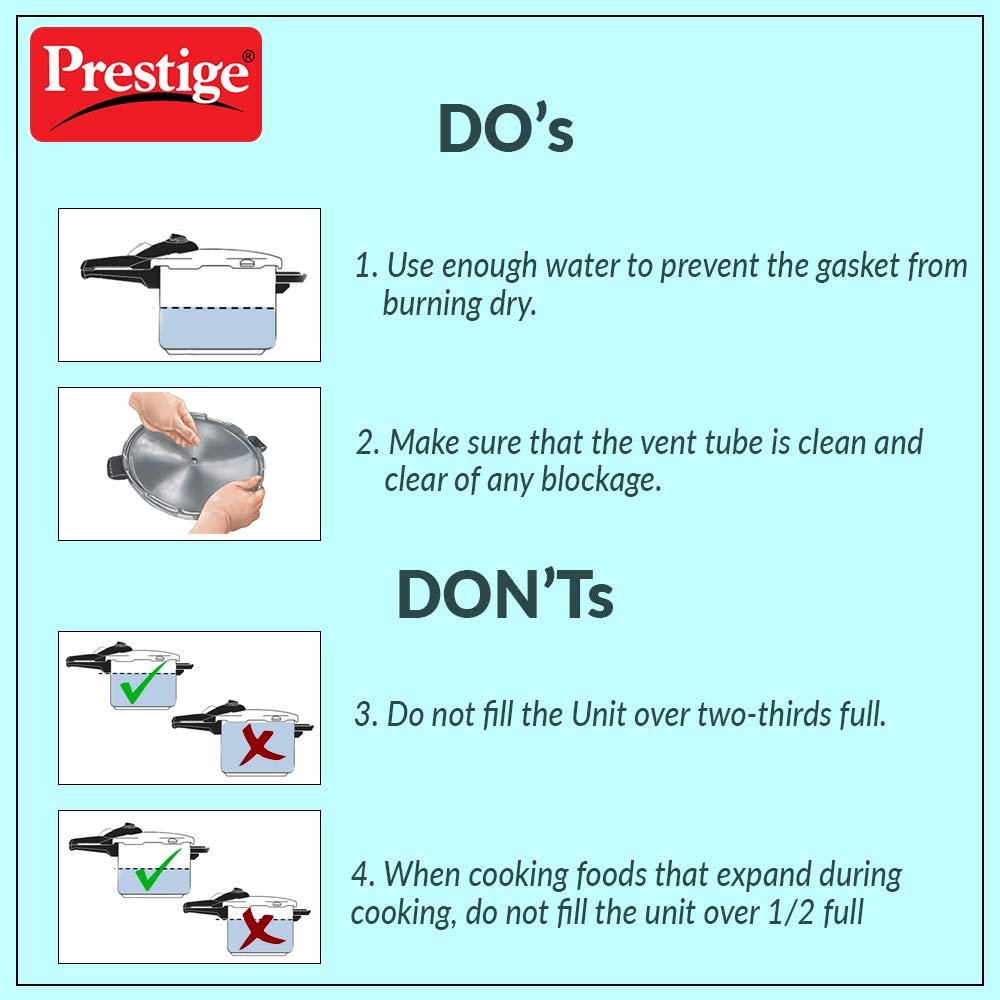 Prestige Popular Plus Induction Base Aluminium Outer Lid Pressure Cooker, 10 Litres, Silver, 10 Liter - Image 5