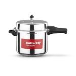 Butterfly Standard Aluminium Outer Lid Pressure Cooker, 10 Litre, Silver