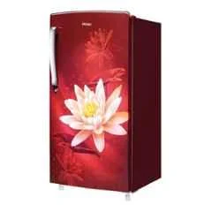 Haier 175 Litre 2 Star Red Lotus Direct Cool Single Door Refrigerator with Toughened Glass Shelf, HRD-1962CRL-N - Image 4