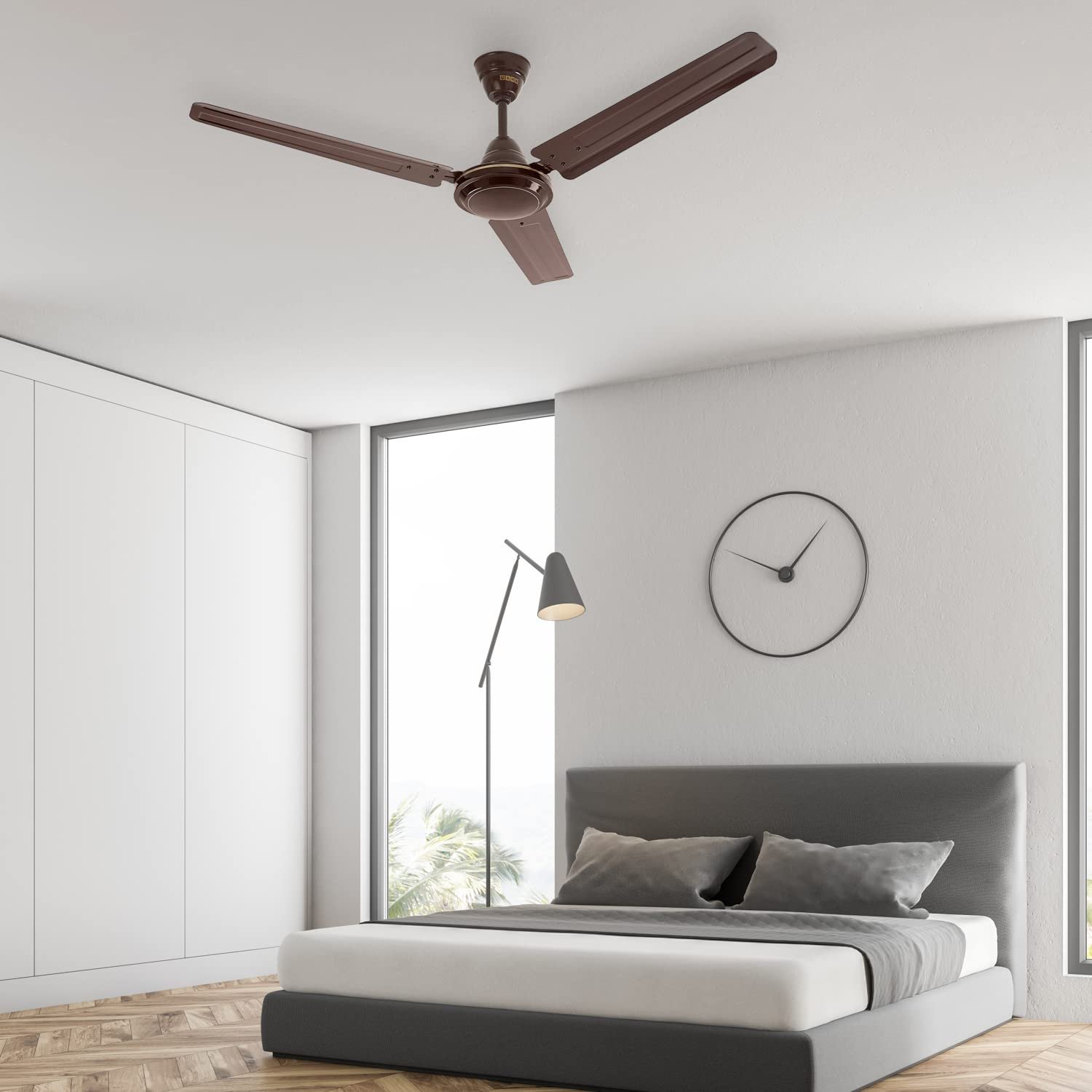Usha Racer 1200MM Ultra High Speed 400RPM Ceiling Fan Brown W/O REG - Image 4