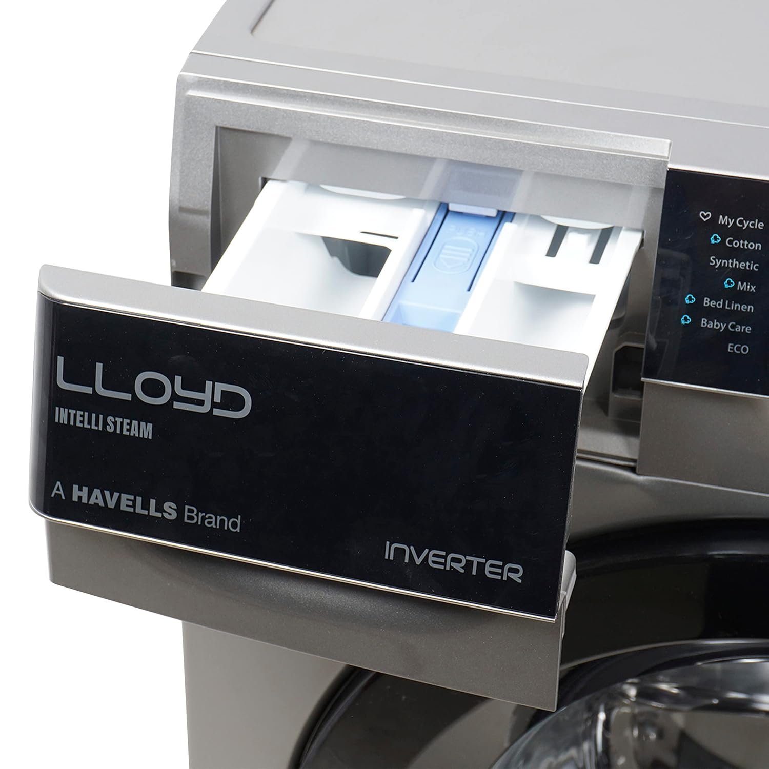 Lloyd 7.0 kg Fully Automatic Front Load Washing Machine (GLWMF70DK1, Dark Inox) - Image 2