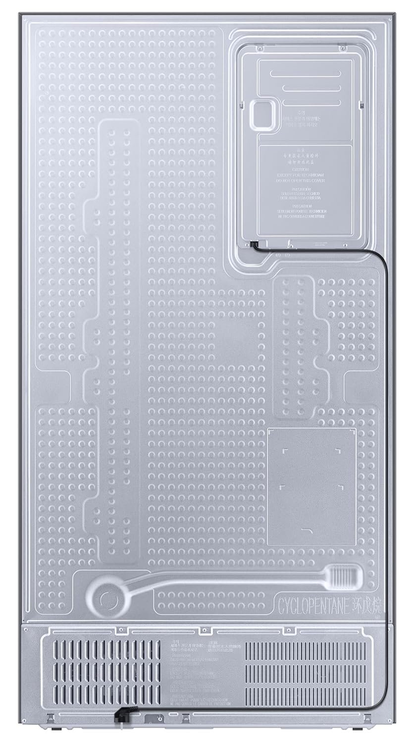 Samsung 653 L, 3 Star, Frost Free, Double Door, Convertible 5-in-1 Digital Inverter, Side By Side AI Enabled Smart Refrigerator with WiFi (RS76CG8003S9HL, Silver, Refined Inox, 2024 Model) - Image 7