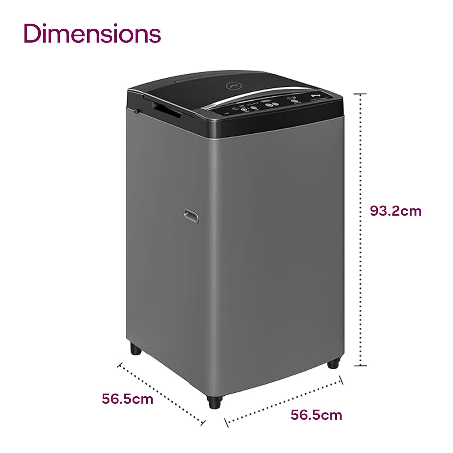 Godrej Smart Choice 7 Kg 5 Star, AI Tech, Fabrisafe Steel Drum, Magic Lint Filter, Fills Tub At ~0 Water Pressure, Fully-Automatic Top Load Washing Machine (WTEON ALP 70 5.0 FDUN GPGR, Graphite Grey) - Image 4