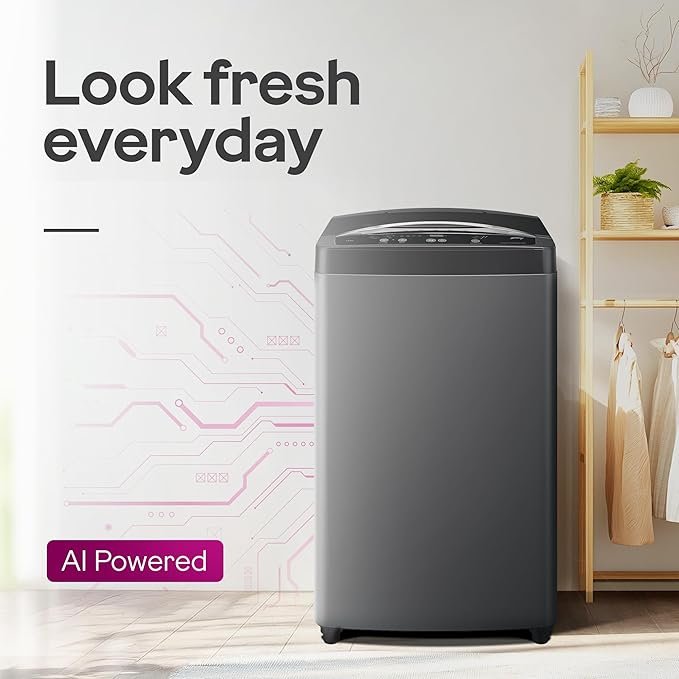 Godrej Smart Choice 7 Kg 5 Star, AI Tech, Fabrisafe Steel Drum, Magic Lint Filter, Fills Tub At ~0 Water Pressure, Fully-Automatic Top Load Washing Machine (WTEON ALP 70 5.0 FDUN GPGR, Graphite Grey) - Image 2
